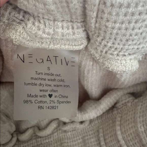 Negative underwear waffle knit jogger pant sand - Picture 2 of 3